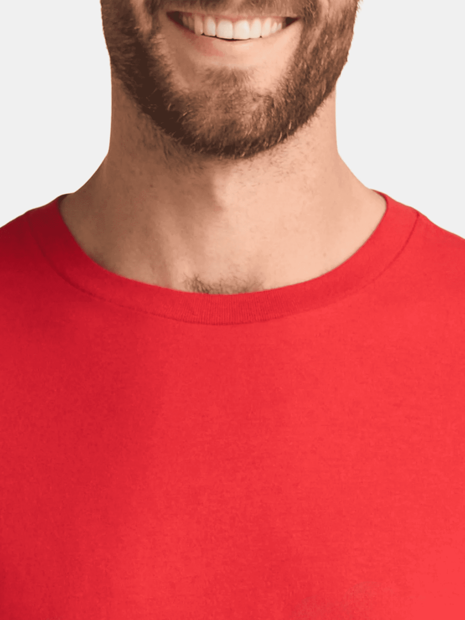 (3 pack) George Men's & Big Men's Relaxed Fit Cotton Crewneck T-Shirt with Long Sleeves, Size XS-3XL