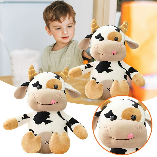 Peluche Vaca Gigante De 50 Cm - Muñeco Suave De Felpa Para Decoración Y Regalo En Navidad, Pascua Y Año Nuevo