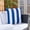 Navy, variant on SAFAVIEH Macie Striped Pillow, 18" x 18", Light Blue