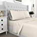thumbnail image 3 of Organic & Eco-Friendly 100% Cotton Full Size Sheet Set - 4-Piece Ultra-Light & Breathable Percale Weave Sheets, Deep Pocket, Moisture Wicking, GOTS Certified Bed Sheets, (Fresh Ivory) by Purity Home, 3 of 10
