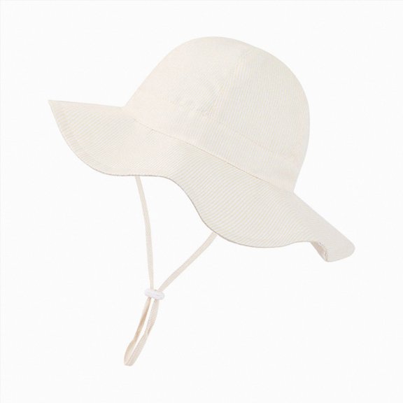 TAmten Toddler Baby Sun Hat Kids Summer Beach Essentials Adjustable Beach Hats with Bucket Wide Brim for Girls Outdoor Size 2-3 Years
