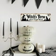 thumbnail image 4 of Something Wicked This Way Comes Metal Tin Sign Halloween Wall Decor For Home, Entryway, Living Room, And Office Rustic Vintage Style Decorative Signs & Plaques 4x16 Inch, 4 of 6