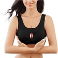 thumbnail image 1 of Sujetador de mujer Ropa interior Transpirable Dormir Yoga Sujetador de algodón Belleza Volver Sujetador Fridja nalpqowj8441, 1 of 9