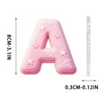 thumbnail image 3 of Pink 26 Alphabet Christmas 2D Acrylic Ornaments - 1pc 3.1in(8cm) Backpack & Car Pendant Decor, Cute Holiday Letter Hanging Accessories, Festive Christmas Alphabet Charms, A, 3 of 7