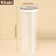 thumbnail image 3 of CuiLiyq Tall Clear Spaghetti Pasta Container Storage With Lid, 1 PCS Multi Purpose Kitchen Pantry Organization and Food Storage for Noodles Beans Straws, Airtight Leakproof Spaghetti Keeper (Khaki), 3 of 9