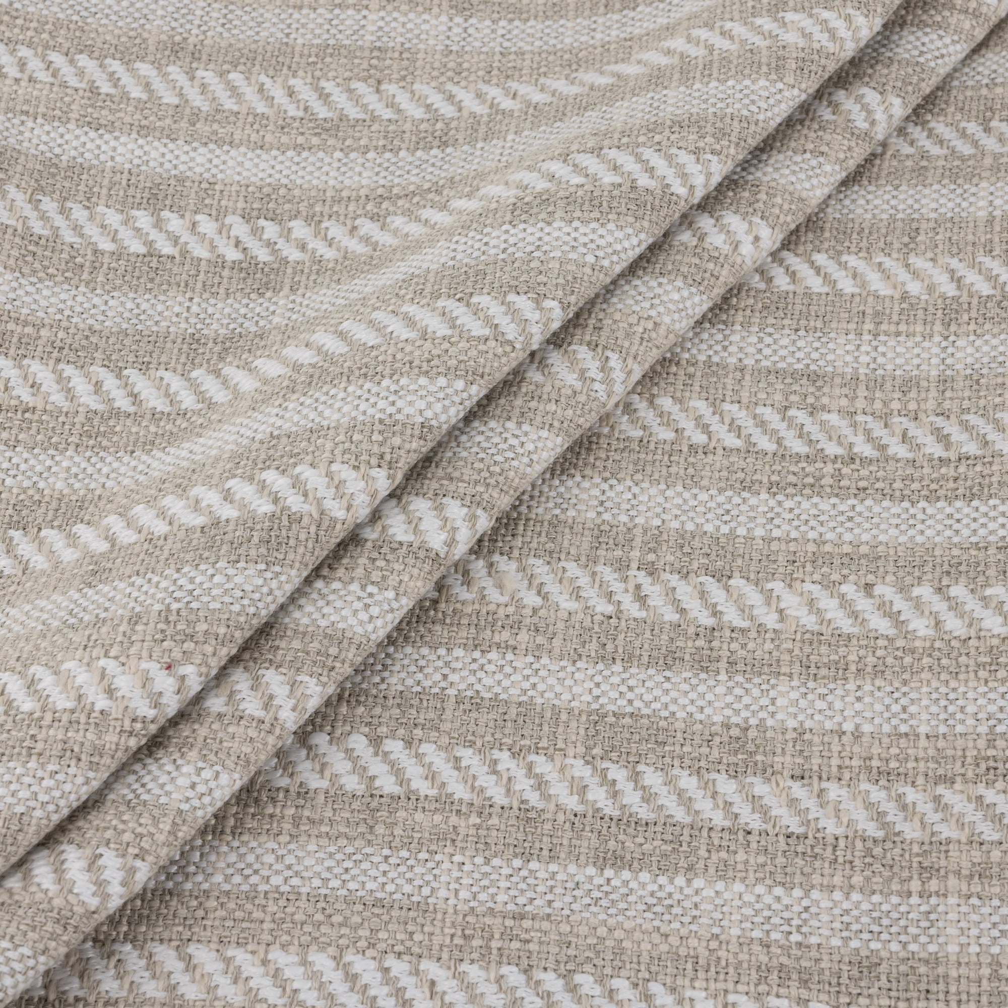Unique Bargains Striped Throw Pillow Covers Set of 2 Cushion Cases Beige 18"x18"