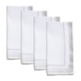 thumbnail image 3 of Saro Lifestyle 2941.S20S 20 x 20 in. Silver Elegant Embroidery Detail Napkin, White - Set of 4, 3 of 5
