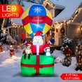 thumbnail image 5 of Yexmas 9FT Inflatable Christmas Santa Claus in Hot Air Balloon , Prelit Christmas Decoration with LED Lights for Holiday/Party/Xmas/Yard/Garden, 5 of 9