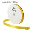 thumbnail image 2 of Uxcell 0.79" x 100 Yards Double Face Decorate Crafts Roll Satin Ribbon Yellow, 2 of 5