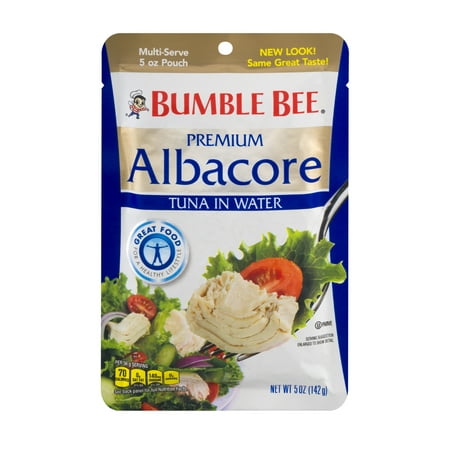 (2 Pack) Bumble Bee Premium Albacore Tuna in Water, 5 oz