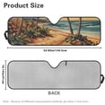 thumbnail image 3 of Psesaysky Hawaiian Beach Windshield Sun Shade for Car Off-road Vehicle SUV Truck (52.95x16.14 Inches), Sun Shade Windshield, Shades for Windows, Protector Blocks UV, Funny Car Decor, 3 of 7