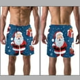 thumbnail image 3 of luoweisi Men's Beach Shorts Quick Dry Swim Trunks with Mesh Lining Santa Claus L, 3 of 5