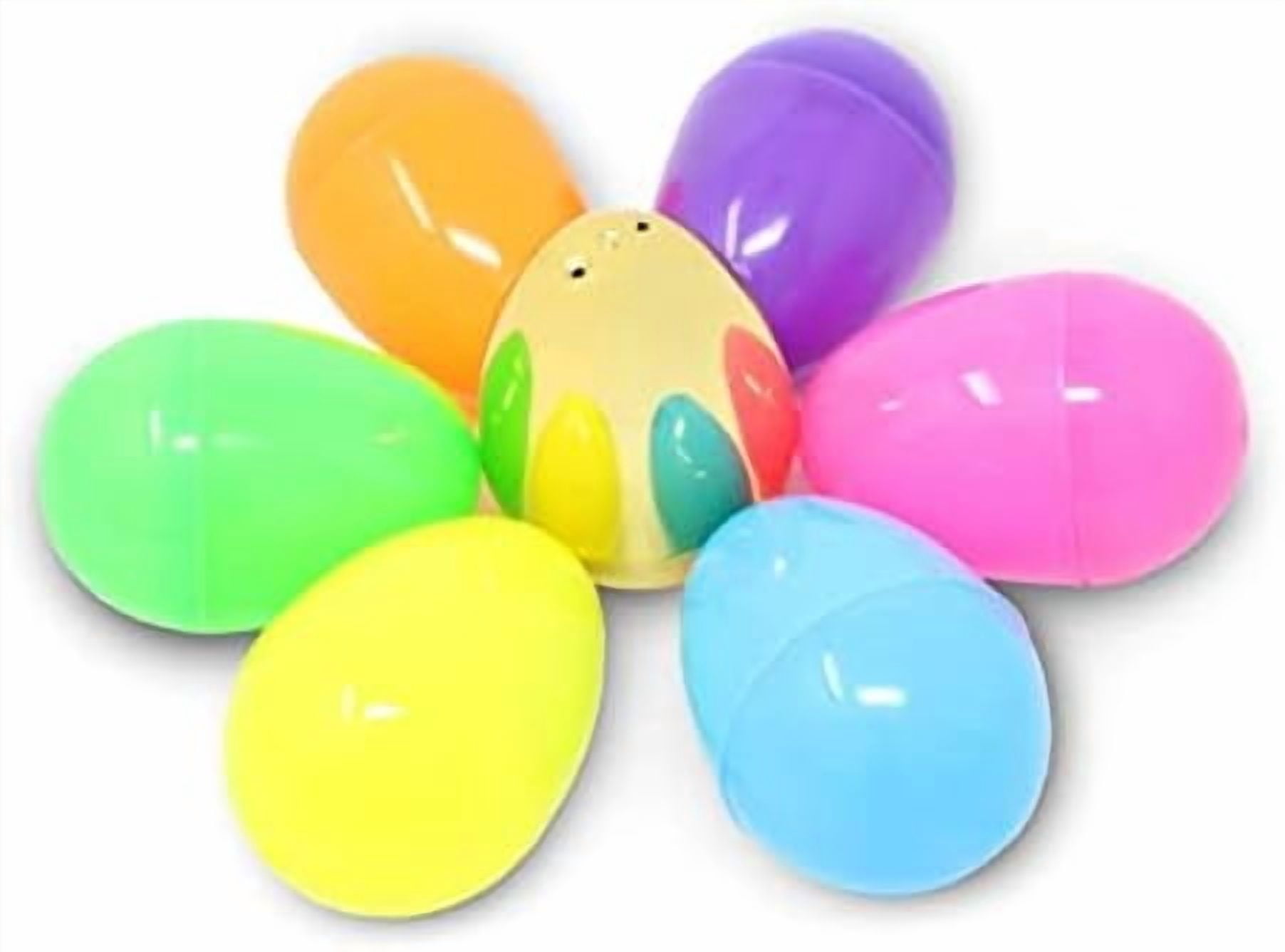 500PCS Plastic Easter Eggs, Empty 2.3" 494PCS Colorful with 6PCS Golden Eggs Bulk Fillable for Easter Hunt Party Favor Basket Stuffers Filler Classroom Prize Supplies Decor
