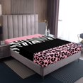 thumbnail image 4 of Erosebridal Grey Cheetah Print Bed Sheets Set Twin Size, Rustic Animals Bed Sheets Twin, Zebra Room Decor, 3pcs, 4 of 7