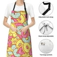 thumbnail image 6 of Uemuo Pink Donut and Blue Pattern Waterproof Apron Adjustable Dishwasher Apron- Apron for Women Men Heavy Duty Work Apron for Dishwashing Chemical Lab, 6 of 9