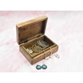 thumbnail image 4 of Caja de almacenamiento para recuerdos de joyería, madera tallada a mano, 18 cm, 4 of 7