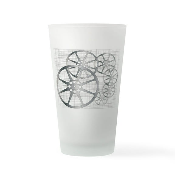 CafePress - Movie Reel Grunge - Pint Glass, Drinking Glass, 16 oz. CafePress