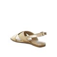 thumbnail image 5 of Kanon Metallic Pleather Criss-Cross Flats, 5 of 9