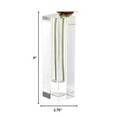 thumbnail image 2 of Vase à Bourgeons Optique Carré en Cristal Fait Main 9 Pouces, 2 of 3