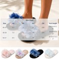thumbnail image 4 of Agkizg Womens Fall Winter Slippers, House Slippers, Open Toe House Slippers Gradient Floral Decorative Soft Comfortable Casual Indoor Bedroom Slippers, 4 of 7