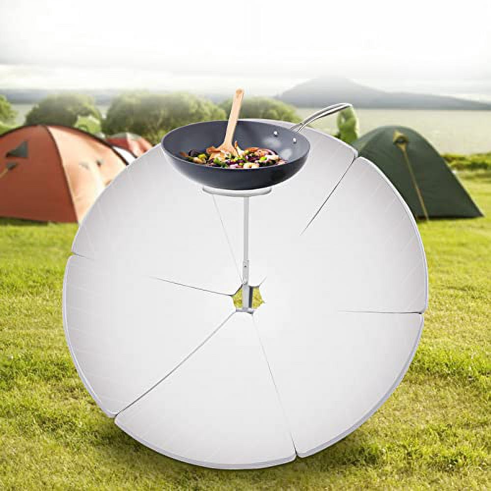 Concentrating Solar Cooker, Portable Multifunctional Solar Cooker, High Calorific Value, High Efficiency Parabolic Sun Oven, Outdoor Stove for Home, Garden, Yards, Camping BBQ Cook