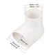 thumbnail image 2 of PVC Agua Tubería 90 Grados Reducción Codo Accesorio 58x40mm ID Tubo Reductor Conector Adaptador, Blanco Paquete de 3, 2 of 4