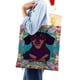 thumbnail image 4 of Dachshund Bolso de tela con estampado de lienzo para mujer, bolsa de compras reutilizable y estética, con cremallera interior, regalo para mujer, 35 × 40 cm., 4 of 6
