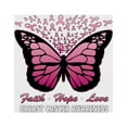 thumbnail image 6 of Wild Bobby Faith Hope Love Butterfly Ribbons Breast Cancer Awareness Women Standard V-Neck Tee, White, Small, 6 of 6