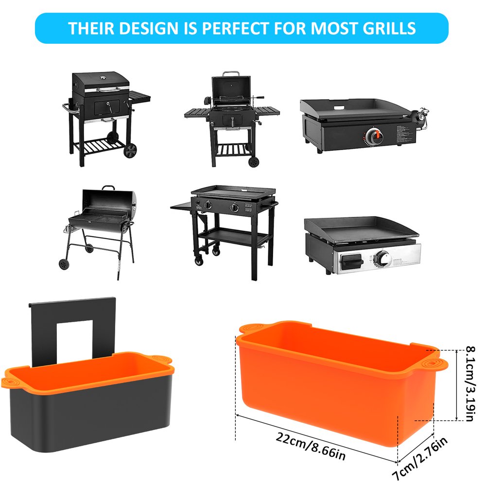 Lot De 2 Revêtements En Silicone Pour Bac à Graisse On