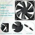 thumbnail image 2 of Solar Panel Fan Kit for Powered Fan Panel Fan Mini Greenhouses Pet Houses Solar Powered Weatherproof, 2 of 9