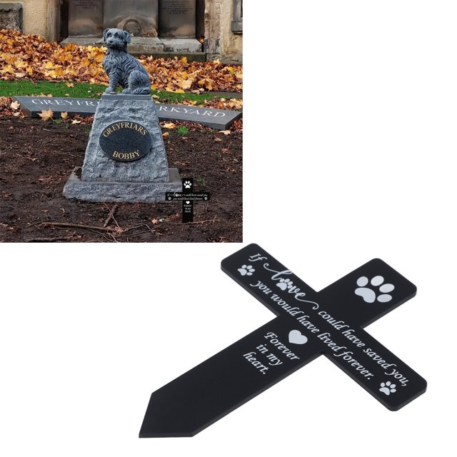 Cruz Conmemorativa Para Perros, Estaca De Pérdida De Mascotas De Acrílico Express Deep Love Para Césped Para Exteriores
