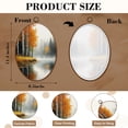 thumbnail image 3 of Canvas Wall Art Birch Trees Abstract Forest Branches Landscape Colorful Nature Modern Oval Framed Canvas Prints Vintage Wall Hanging Decor for Home Office Decorations 8.6"x11.4", 3 of 7