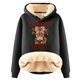 thumbnail image 1 of WILLBEST Sudadera con Capucha para Mujer Have Yourself A Mooey Little Christmas, Sudadera con Capucha de Terciopelo Grueso, Cálida y Holgada XX-Grande, 1 of 3