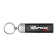 thumbnail image 2 of Ford F-150 Raptor SVT Real Carbon Fiber Leather Strap Key Chain with Black stitching, 2 of 4