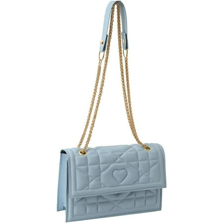 Womens Trendy Shoulder Crossbody Bag PU Leather Y2k Hobo Purse Small Totes Handbag Casual Top Handle Satchel with Chain