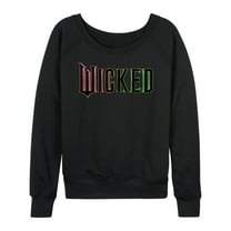 Wicked - Theatrical Logo - Women's French Terry Pullover Long Sleeve Shirt