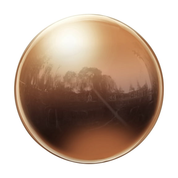 Uxcell Rainbow Gazing Ball 4 Inch 100mm Polished Hollow Ball, Stainless Steel Gazing Globe Mirror Ball, Rose Gold