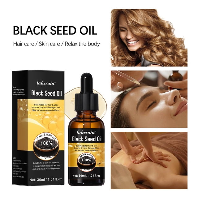 Aceite de semilla negra Xihbxyly 30 ml