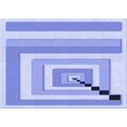 thumbnail image 1 of Ahgly Company Machine Washable Indoor Rectangle Transitional Light Slate Blue Area Rugs, 7' x 9', 1 of 7