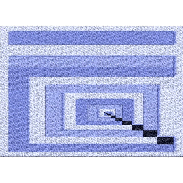 Ahgly Company Machine Washable Indoor Rectangle Transitional Light Slate Blue Area Rugs, 7' x 9'