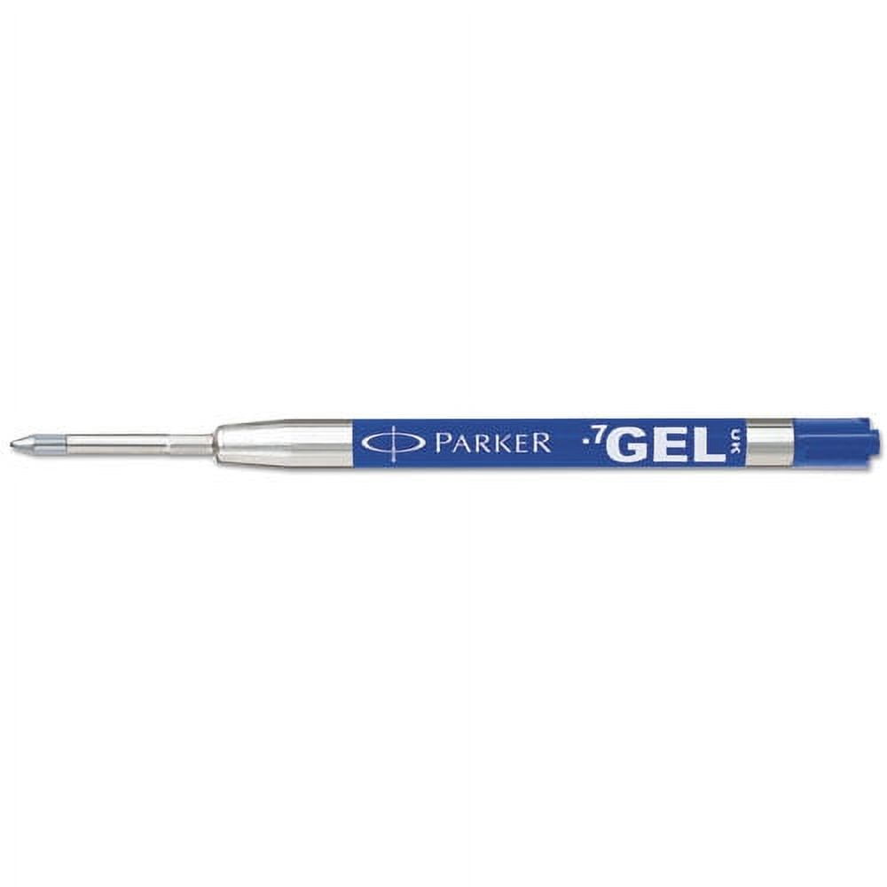Refill For Parker Retractable Gel Ink Roller Ball Pens, Medium Conical Tip, Blue Ink, 2/pack | Bundle of 5 Packs