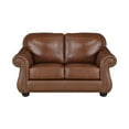 thumbnail image 5 of Lexicon Attleboro Leather 2-Piece Upholstered Sofa Set in Brown, 5 of 12