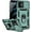 Dark Green with camera cover Military-Grade, variant on for iPhone 12 / iPhone 12 Pro Case with Camera Lens Cover HD Screen Protector, Military Grade Drop Protection Magnetic Ring Holder Kickstand Protective Phone Case for iPhone 12 / 12 Pro (Red )