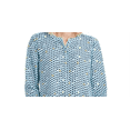 thumbnail image 2 of JM Collection Women's Printed Pleat Back Top Blue Size XL, 2 of 3