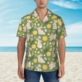 thumbnail image 4 of Fotbe Happy Easter Hawaiian Shirt for Men Unisex Summer Beach Casual Short Sleeve Cotton Linen Button Down Shirts-XX-Large, 4 of 9