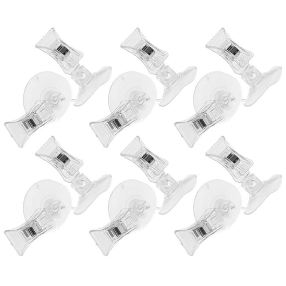 10 Pcs Advertising Clip Suction Cups Signs Practical Sign Clip Suction Cup with Clip Clip Sign Holder Sign Paper Clips