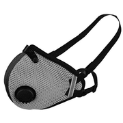 RZ Mask M2 Mesh Air Filtration Face Mask with Carbon Filters Extra Large, Titanium