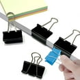 thumbnail image 2 of BELOWSYALER 12 Pieces Foldback Clips Binder Clips Writing Paper Clips Stationary Clips Money Paper Clamps 25mm/32mm/41mm/51mm, 2 of 8