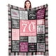 thumbnail image 1 of LHSHID 70th Birthday Gifts for Women 70th Birthday Decorations for Women Gifts for A 70th Birthday Happy 70th Birthday Gifts for 70 Year Old WomanBirthday Gifts for Women Blanket 30"x40", 1 of 7