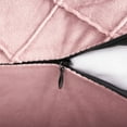 thumbnail image 3 of Phantoscope Pleated Velvet Pillow Covers, 18x18 Inch Set of 2, Square Decorative Throw Pillow Cases for Couch & Bed, Luxury Soft Cushion Covers, Pink, 3 of 6